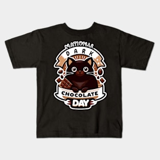 National Dark Chocolate Day Kids T-Shirt